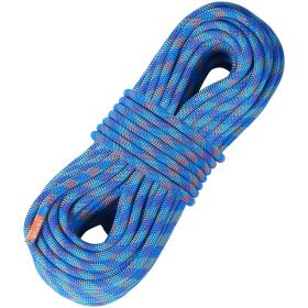 VEVOR 10.2mm Dynamic Climbing Rope, 50M(164ft) Outdoor Rock Climbing Rope 25KN Breaking Tension, Fiber Rope with Steel Snap Hooks for Escape